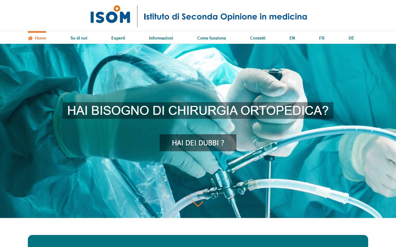 Anteprima del sito: ISOM - Istituto di Seconda Opinione (in medicina) SA