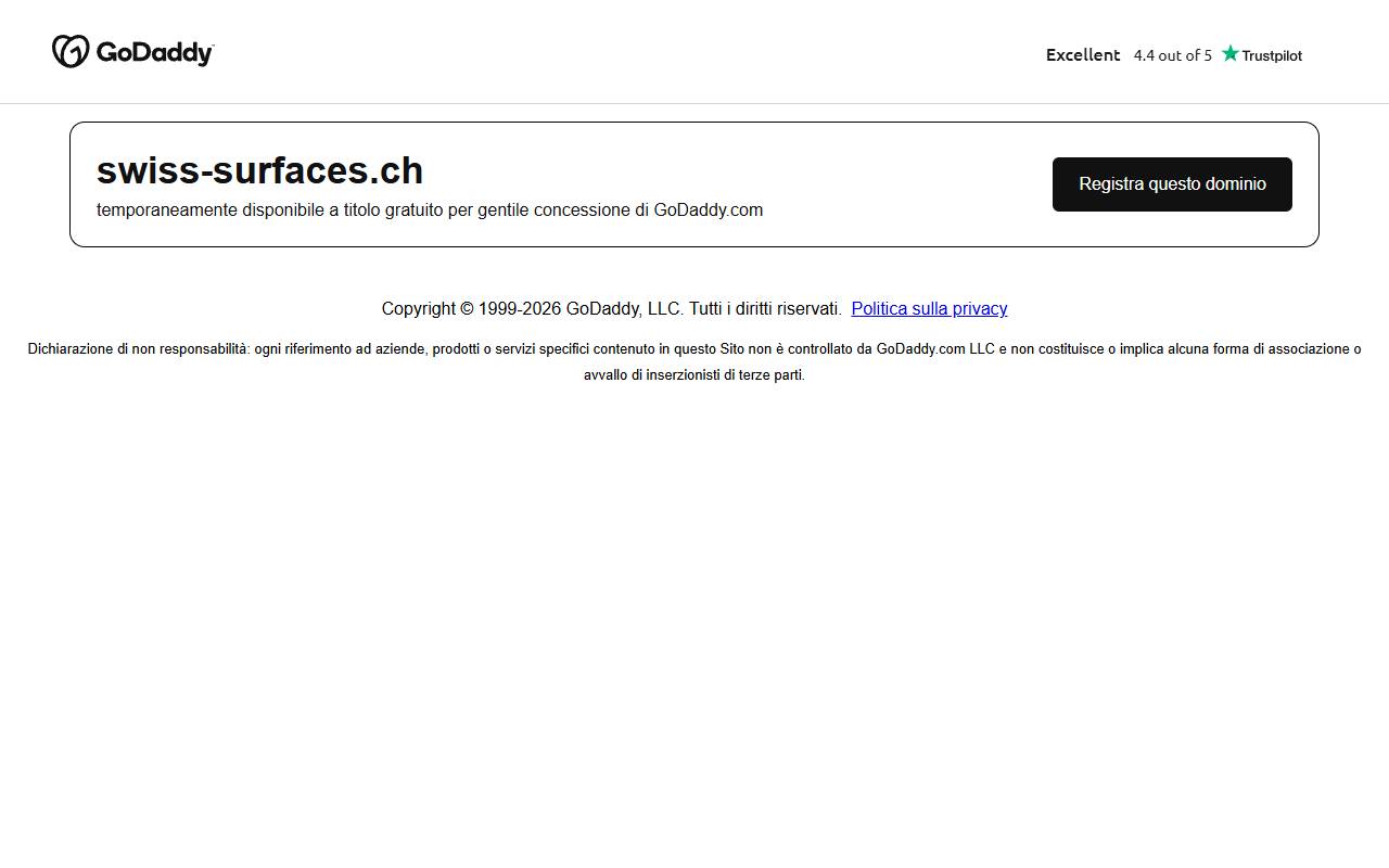 Anteprima del sito: Swiss Surfaces SA