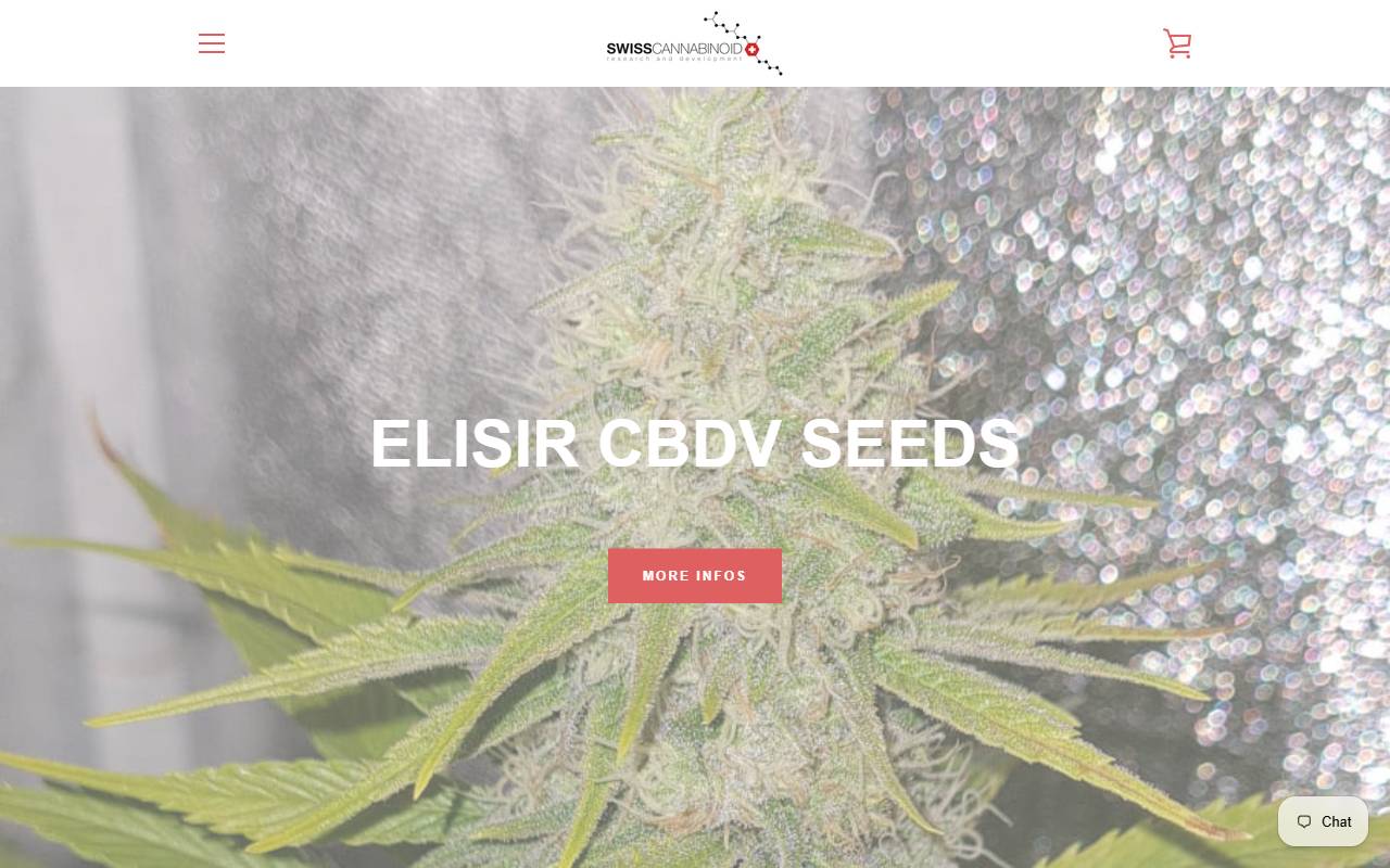Anteprima del sito: Swiss Cannabinoid Sagl
