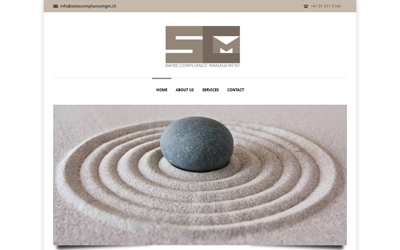 Anteprima del sito: Swiss Compliance Management Sagl