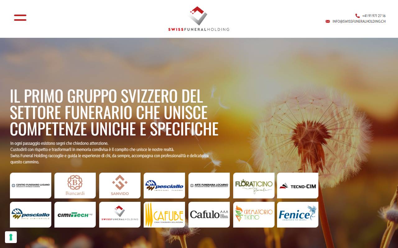 Anteprima del sito: Swiss Funeral Holding SA