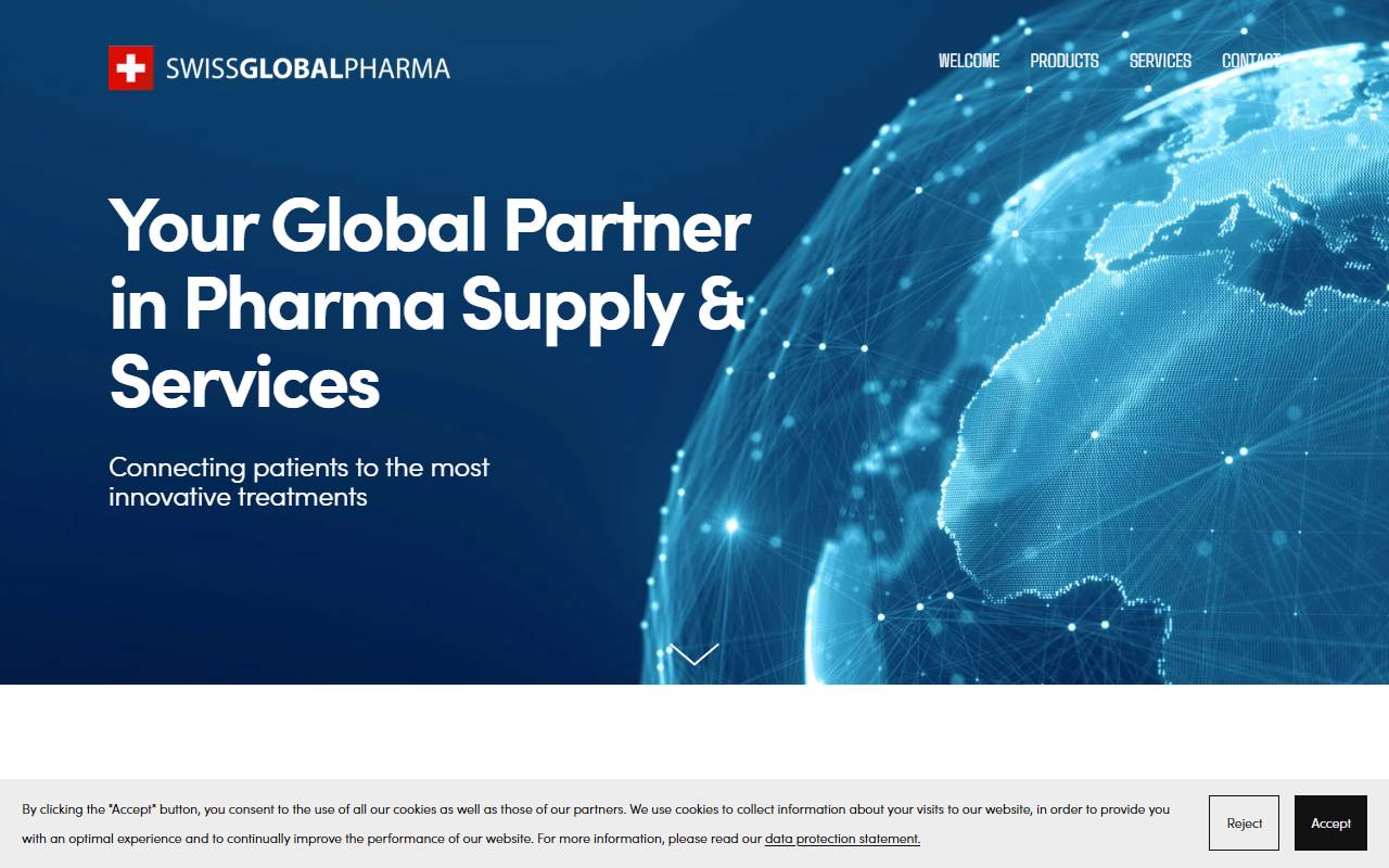 Anteprima del sito: Swiss Global Pharma Sagl