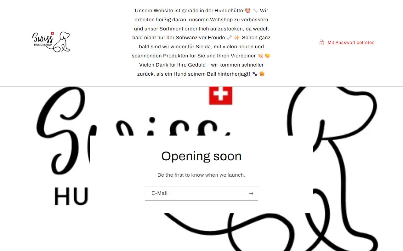 Anteprima del sito: Swisshundeshop Souleiman