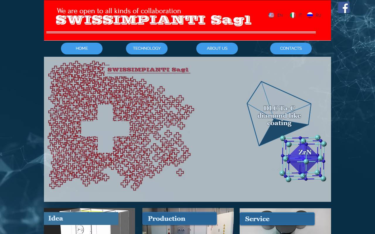 Anteprima del sito: SWISSIMPIANTI Sagl