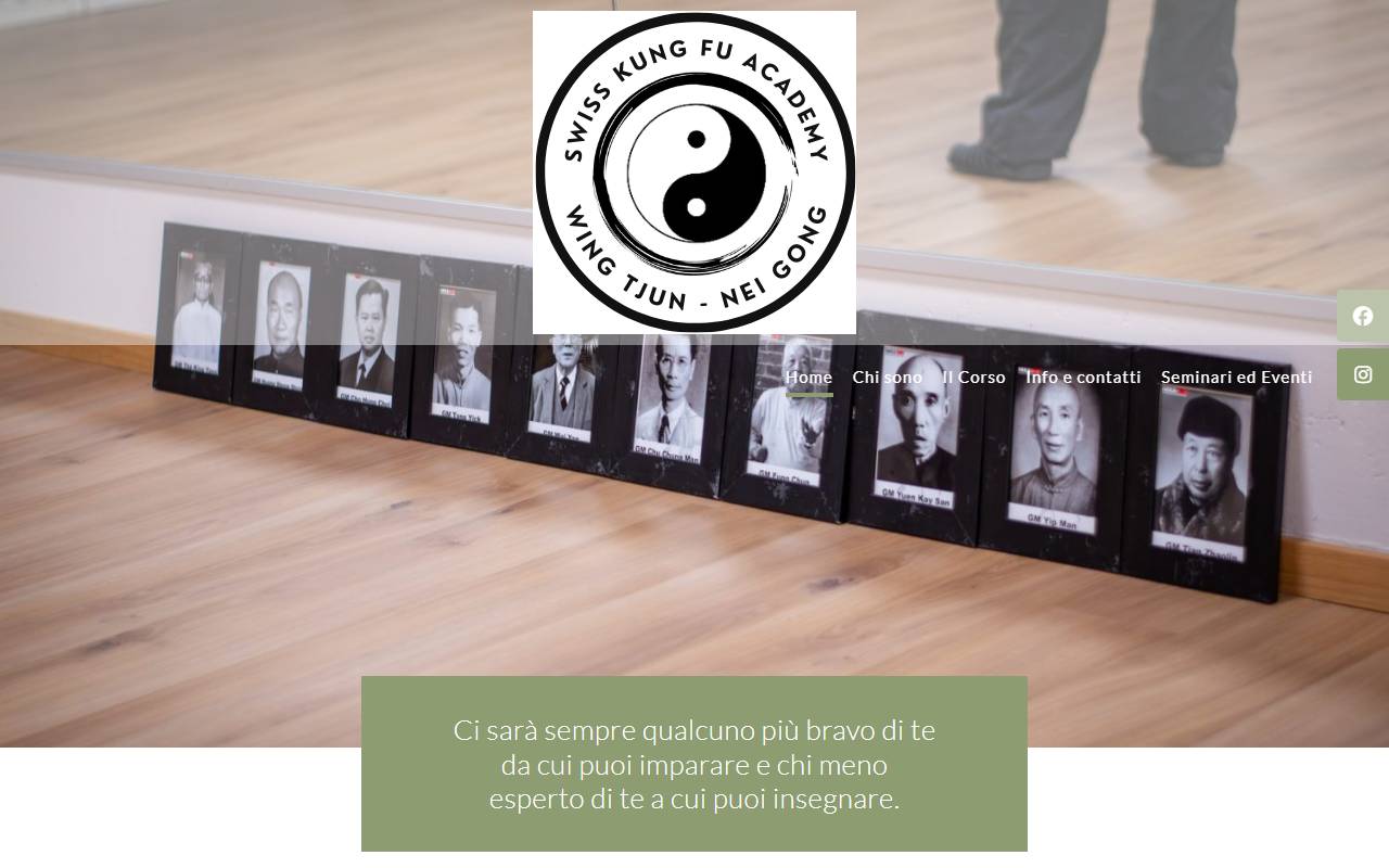 Anteprima del sito: Swiss Kung Fu Academy