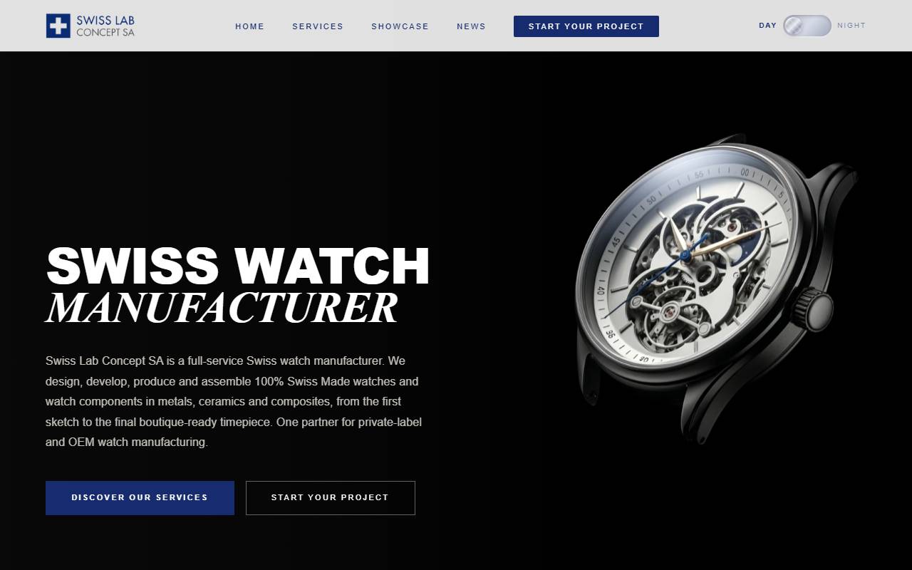 Anteprima del sito: SWISS LAB CONCEPT SA
