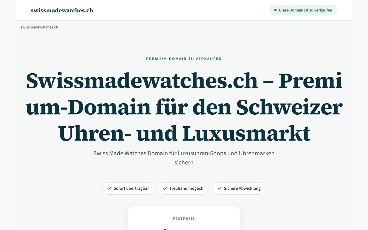 Anteprima del sito: Swissmadewatches.net di M. Pantieri
