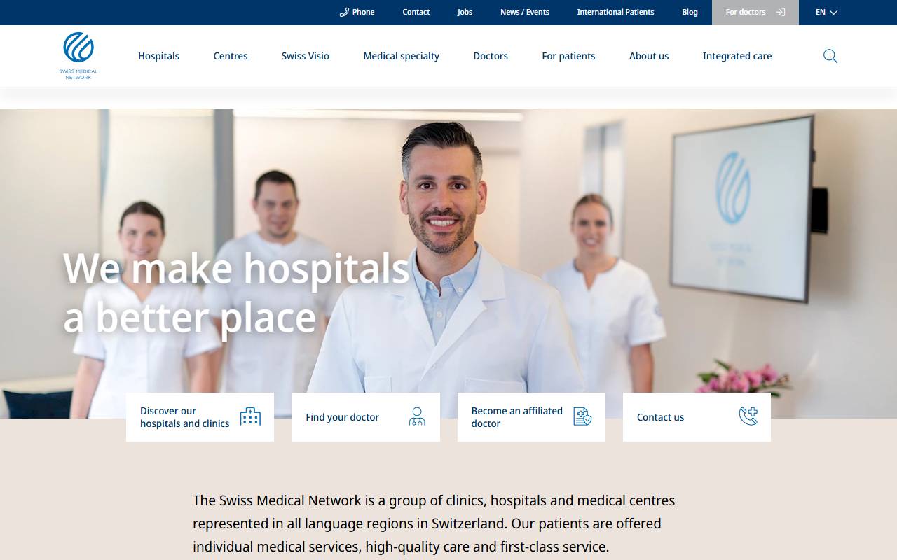 Anteprima del sito: Centromedico SMN SA - succursale di Blenio