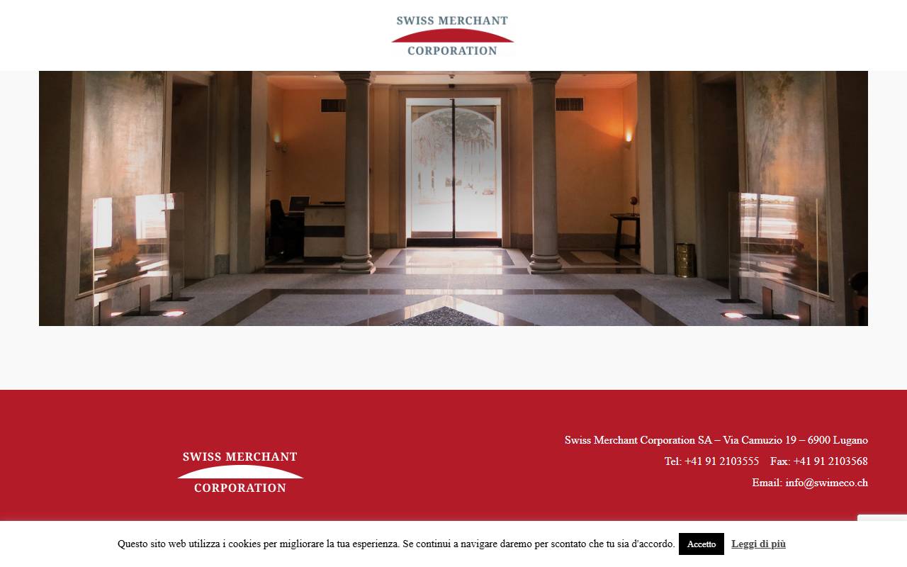 Anteprima del sito: Swiss Merchant Corporation SA