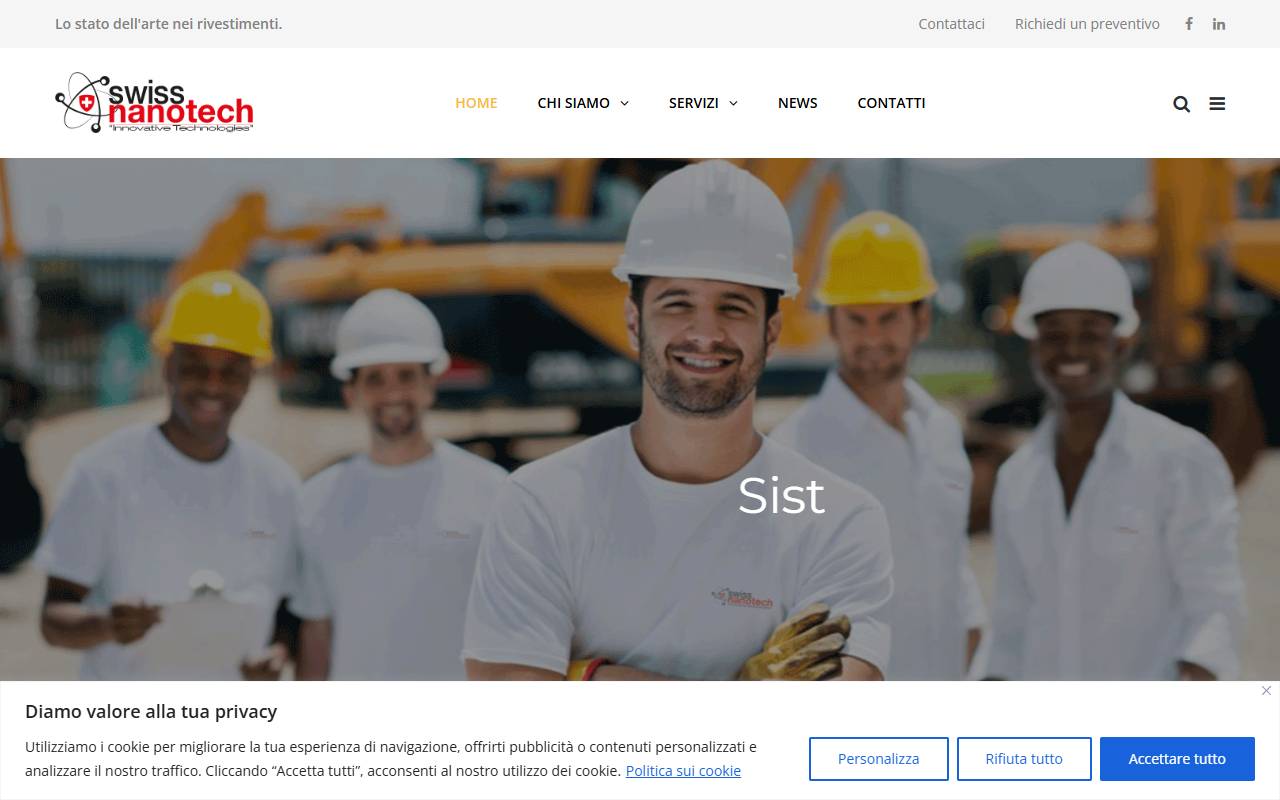 Anteprima del sito: Swissnanotech SA
