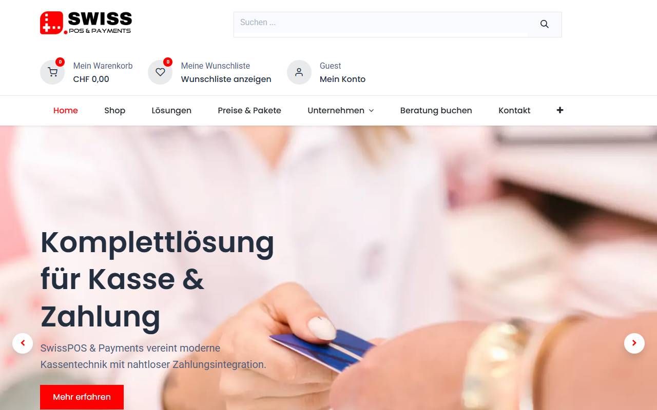 Anteprima del sito: SwissPOS Tech Sagl