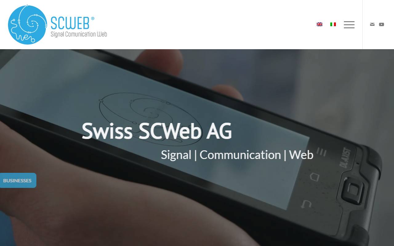 Anteprima del sito: Swiss SCWeb AG