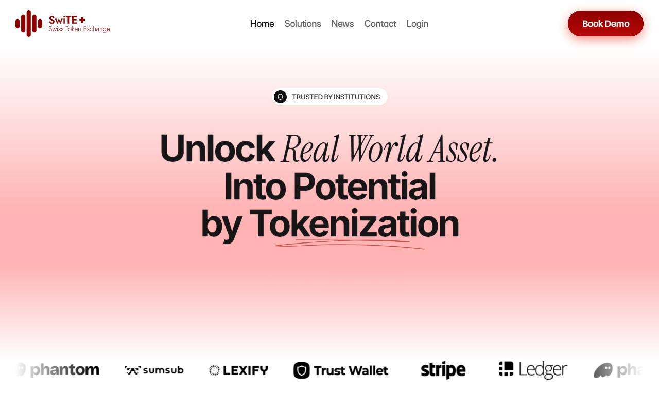 Anteprima del sito: Swiss Token Exchange SA