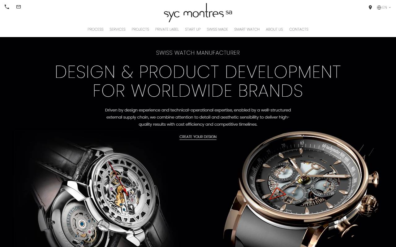 Anteprima del sito: SYC MONTRES SA