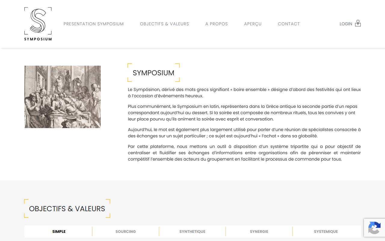 Anteprima del sito: SYMPOSIUM SA