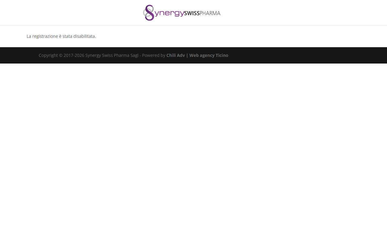 Anteprima del sito: Synergy Swiss Pharma Sagl