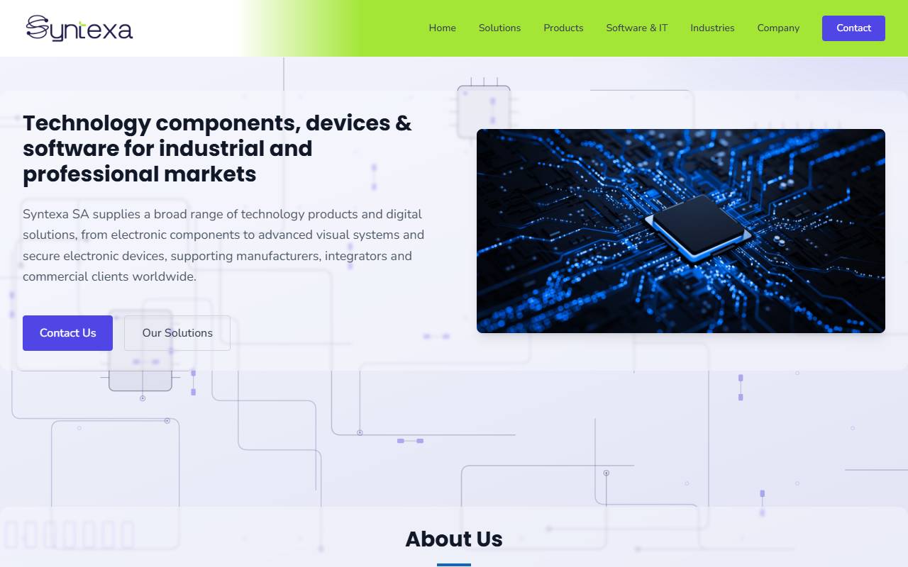Anteprima del sito: SYNTEXA SA