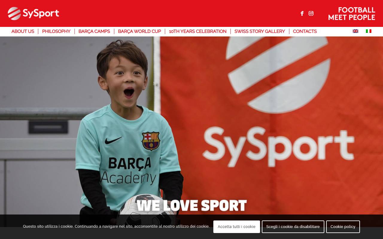 Anteprima del sito: SySport Sagl
