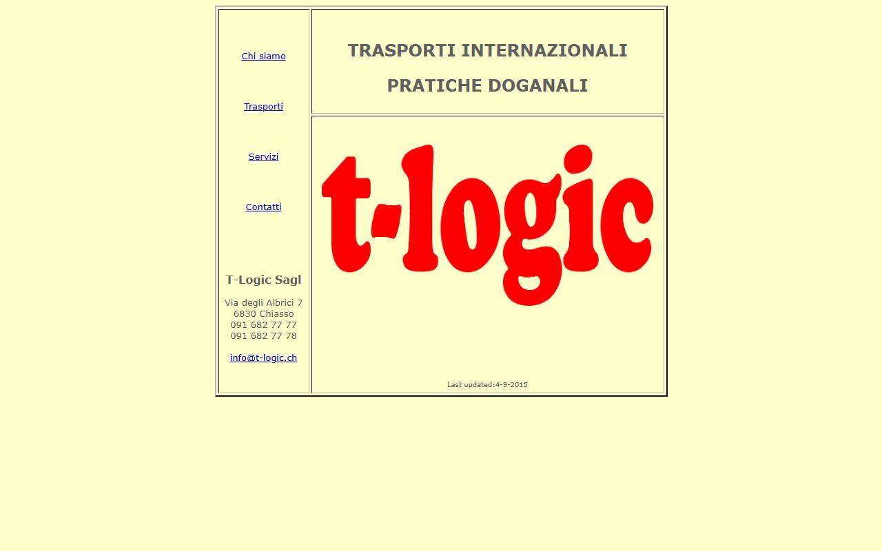 Anteprima del sito: T-LOGIC SAGL