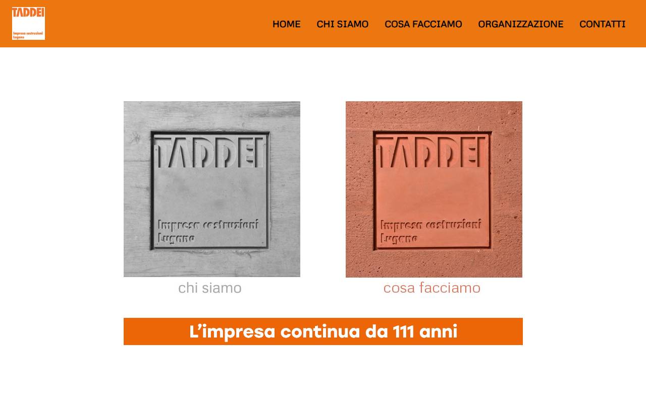Anteprima del sito: Taddei SA