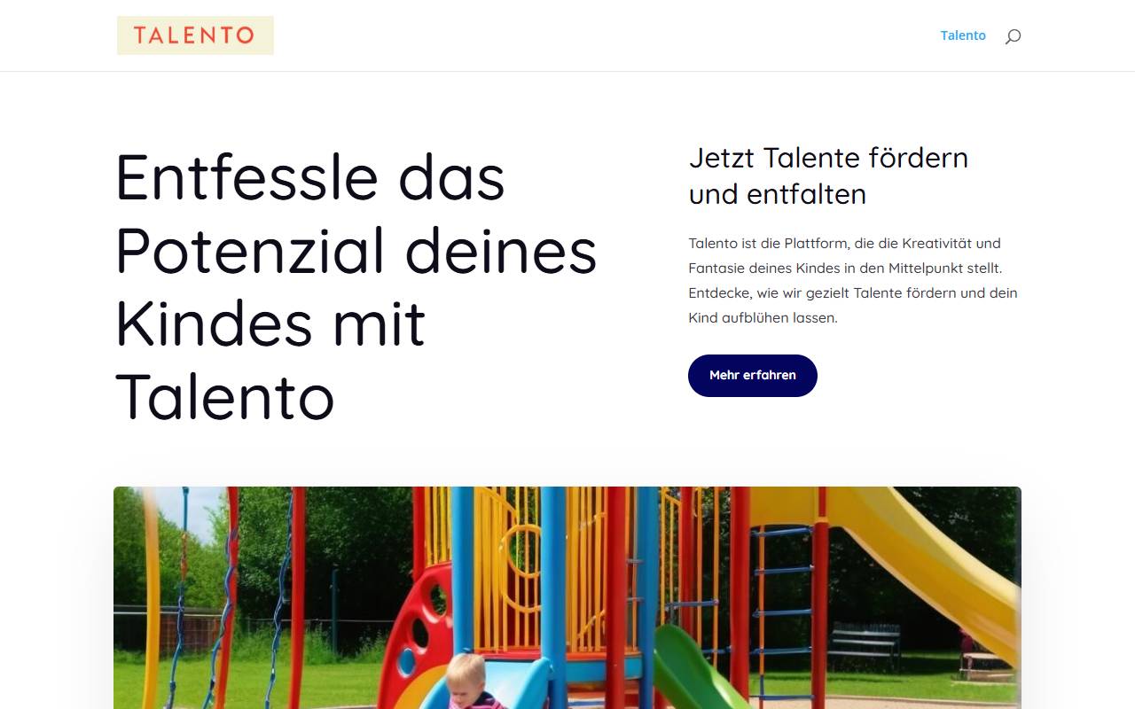 Anteprima del sito: TALENTO SAGL