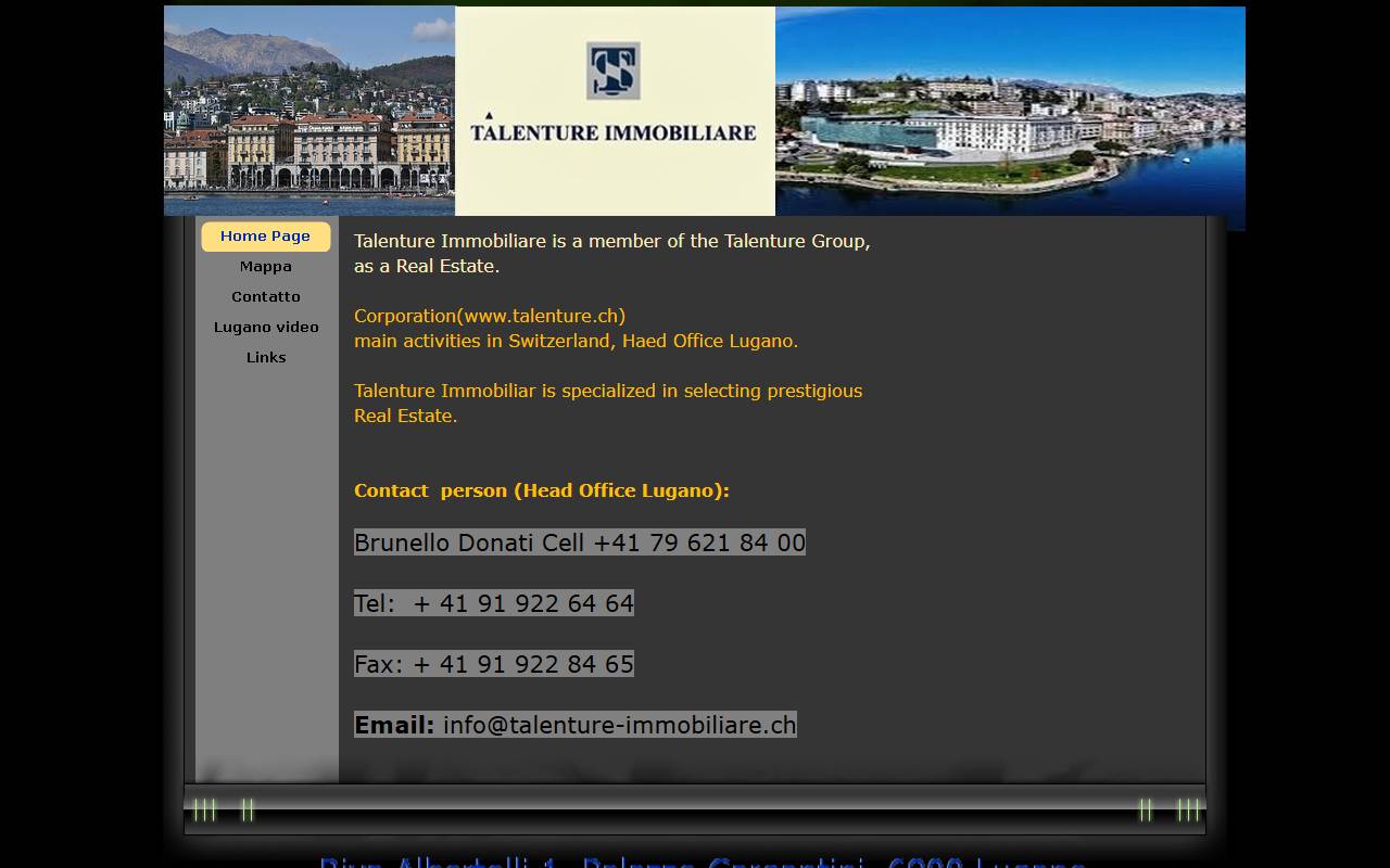 Anteprima del sito: TALENTURE IMMOBILIARE SA