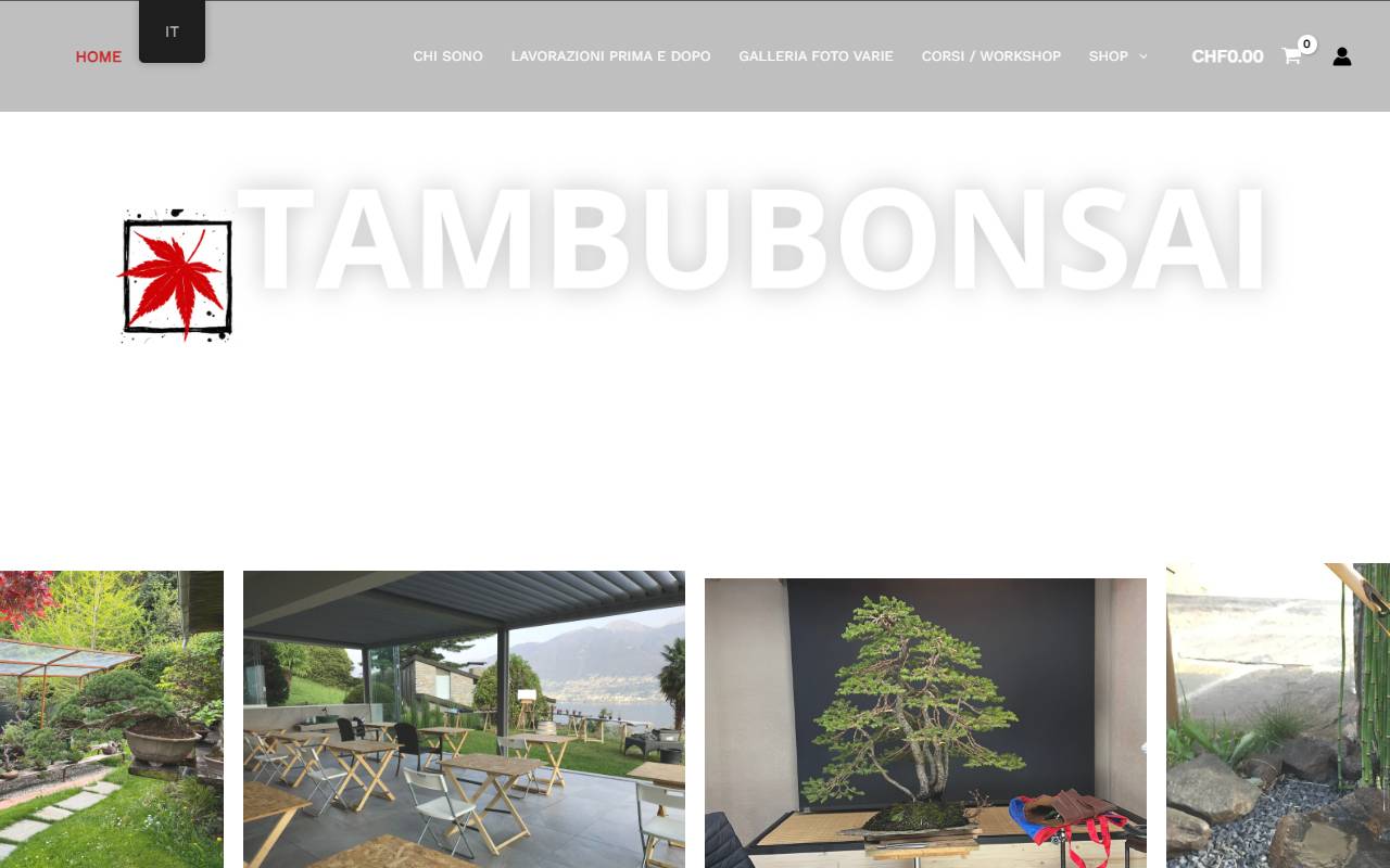 Anteprima del sito: Studio Bonsai Tamburello