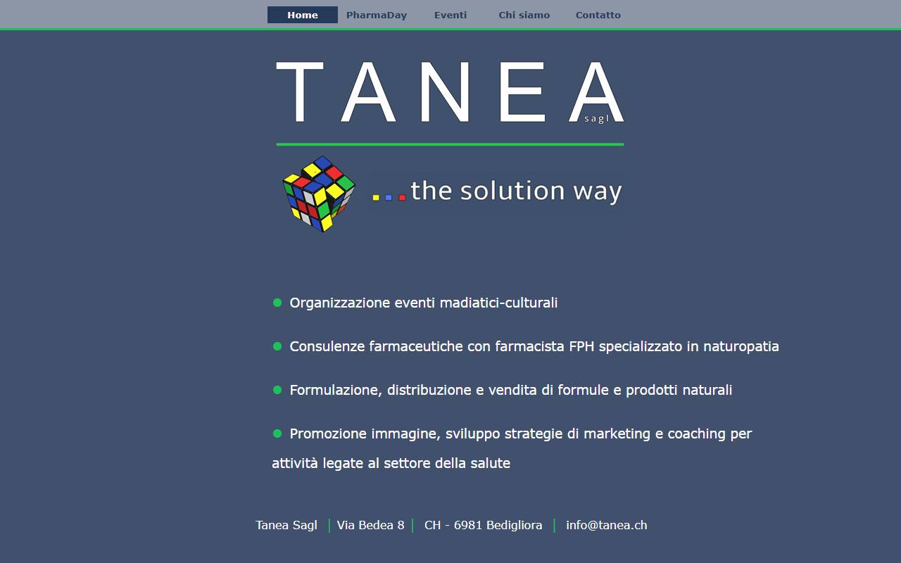 Anteprima del sito: Tanea Sagl