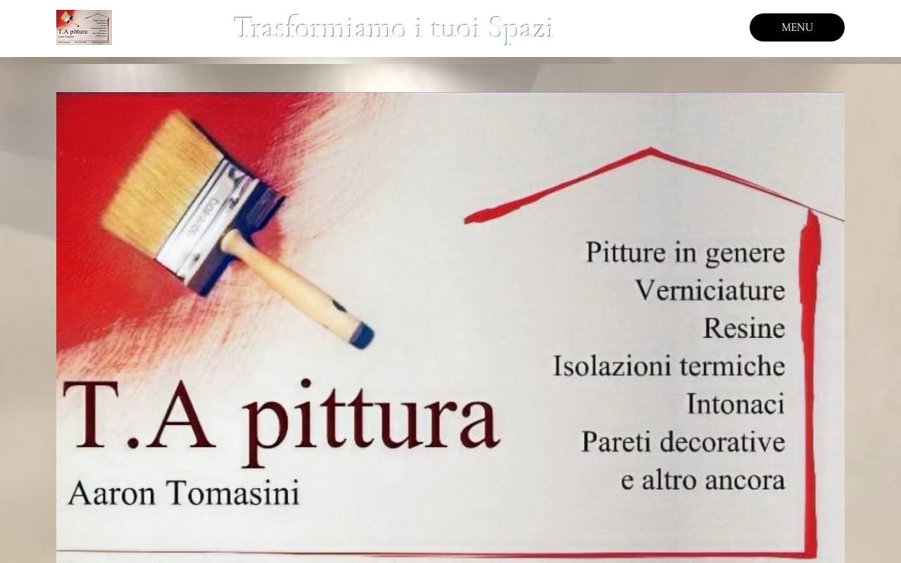 Anteprima del sito: T.A pittura di Aaron Tomasini