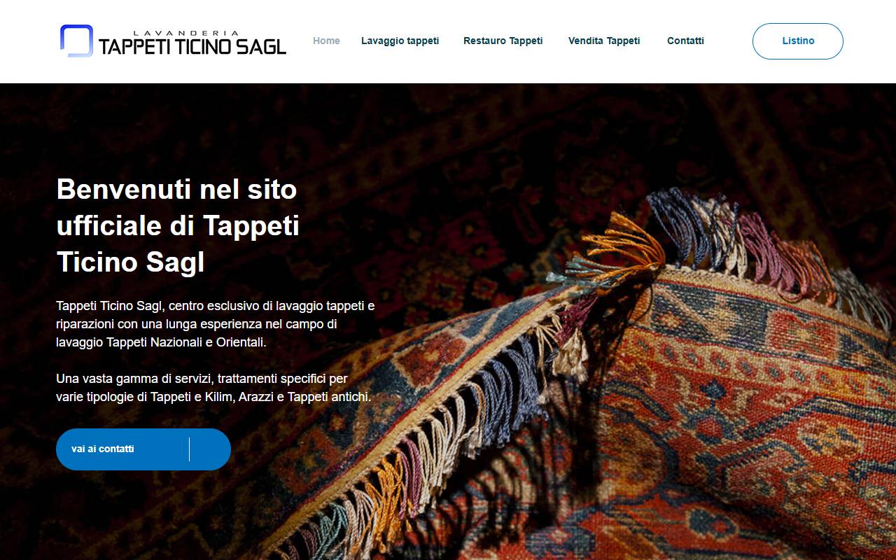 Anteprima del sito: LAVANDERIA TAPPETI TICINO SAGL