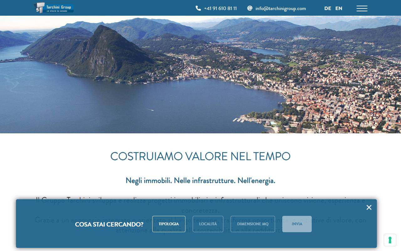 Anteprima del sito: Tarchini Luxury Real Estate SA