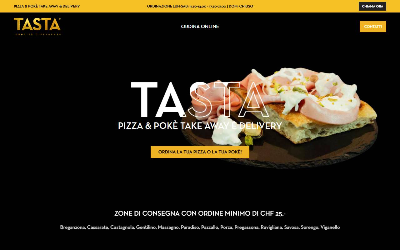 Anteprima del sito: Tasta SA