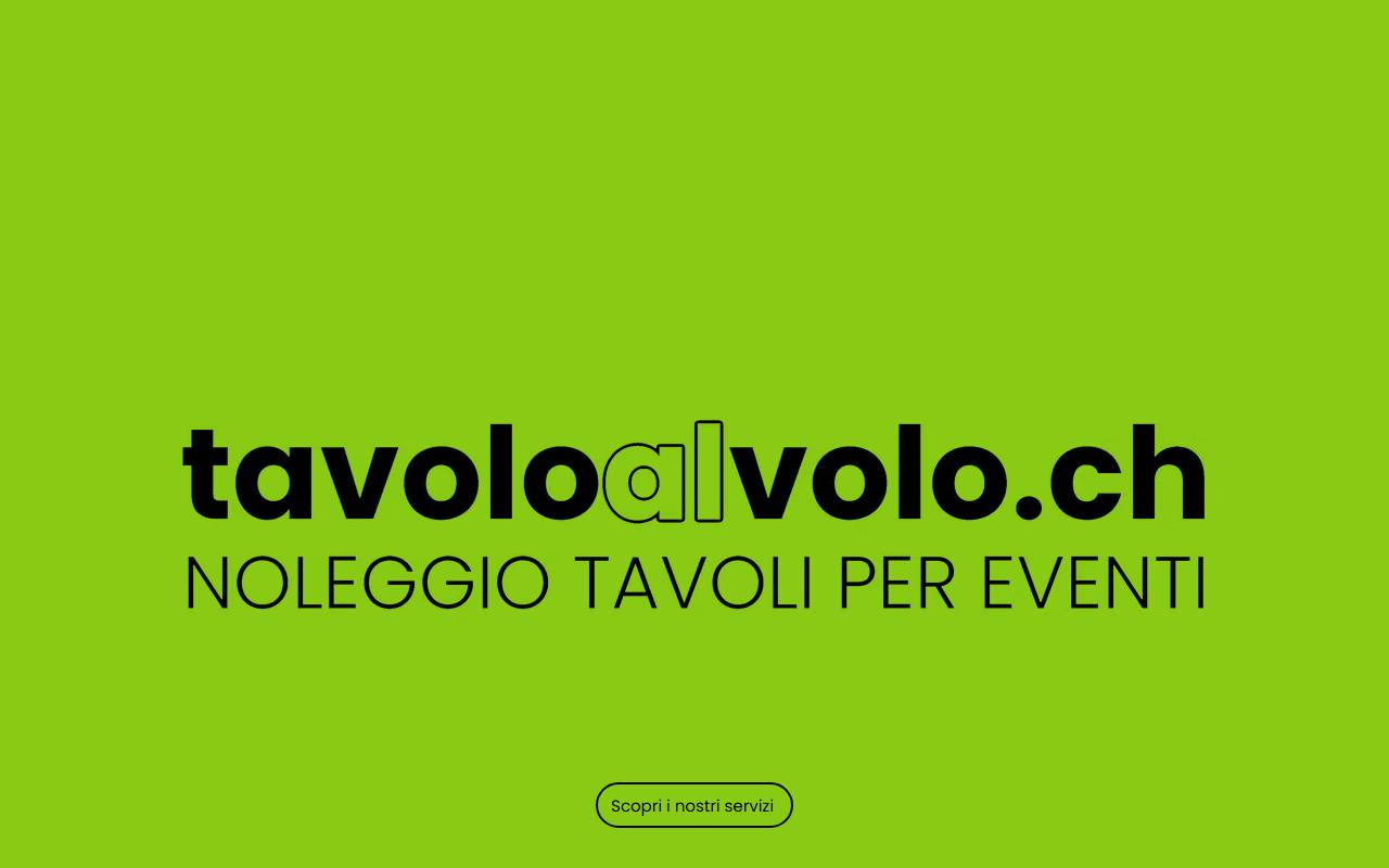 Anteprima del sito: tavoloalvolo.ch SNC