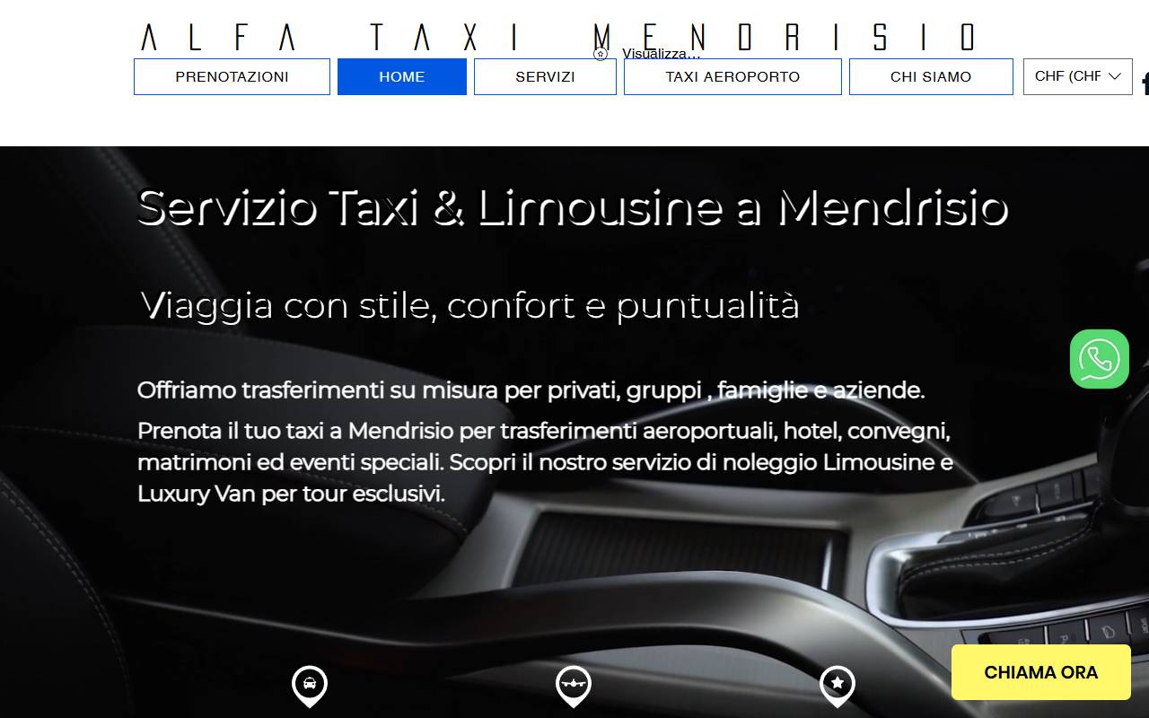 Anteprima del sito: A & A ALFA TAXI di FIORI G.