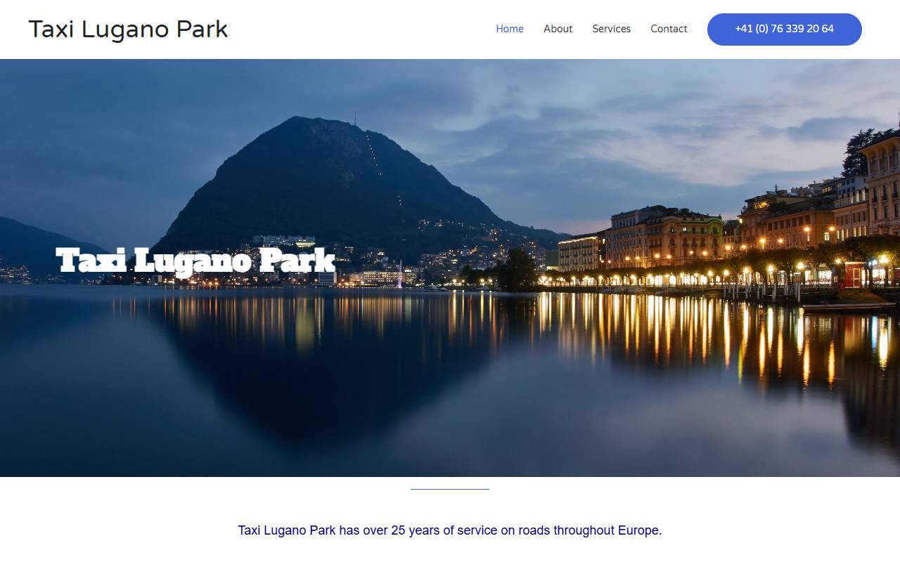 Anteprima del sito: Taxi Lugano Park di Cengiz Dirlik