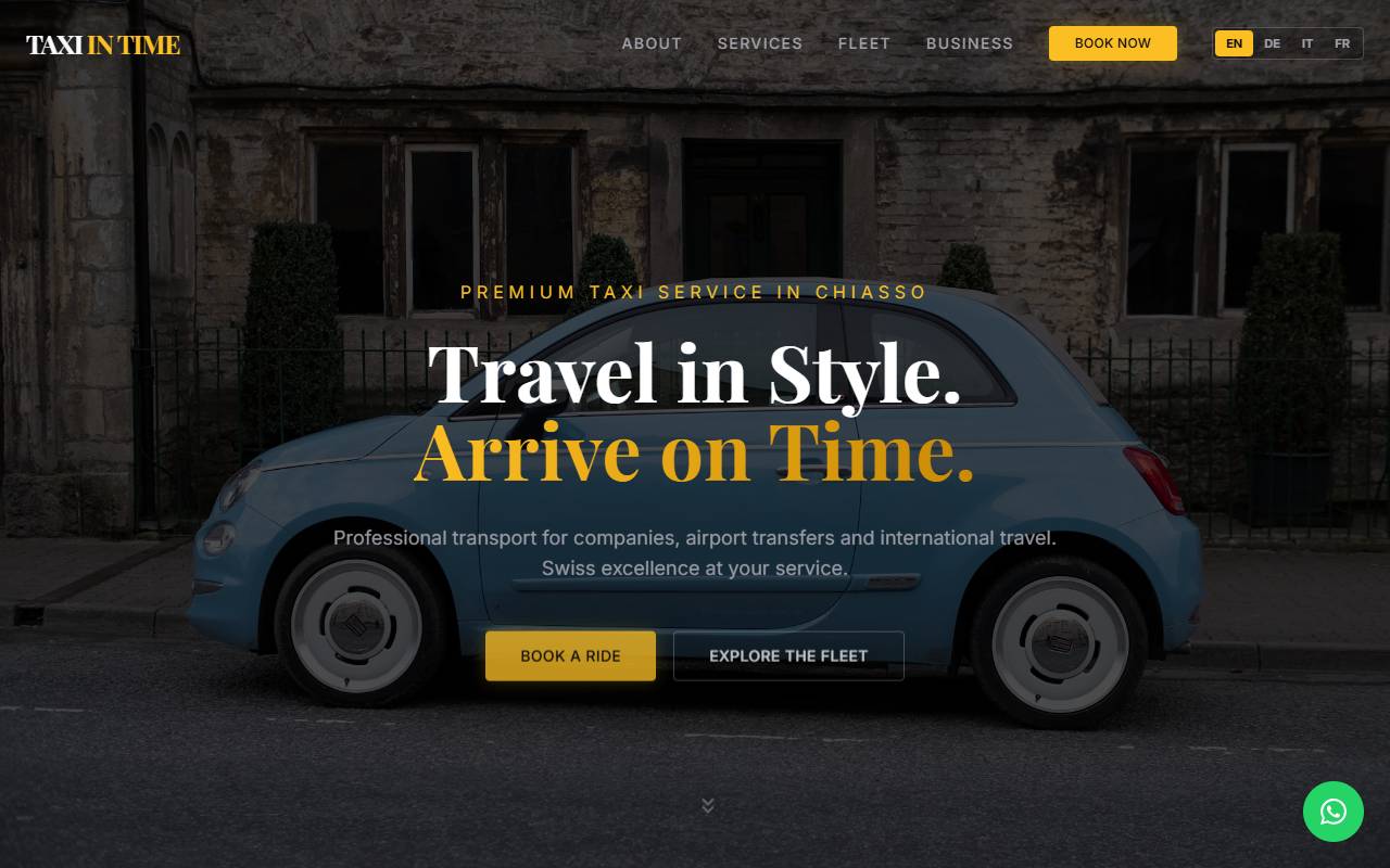 Anteprima del sito: TAXI IN TIME di Sheikh
