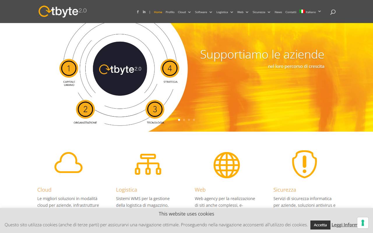 Anteprima del sito: TBYTE SA