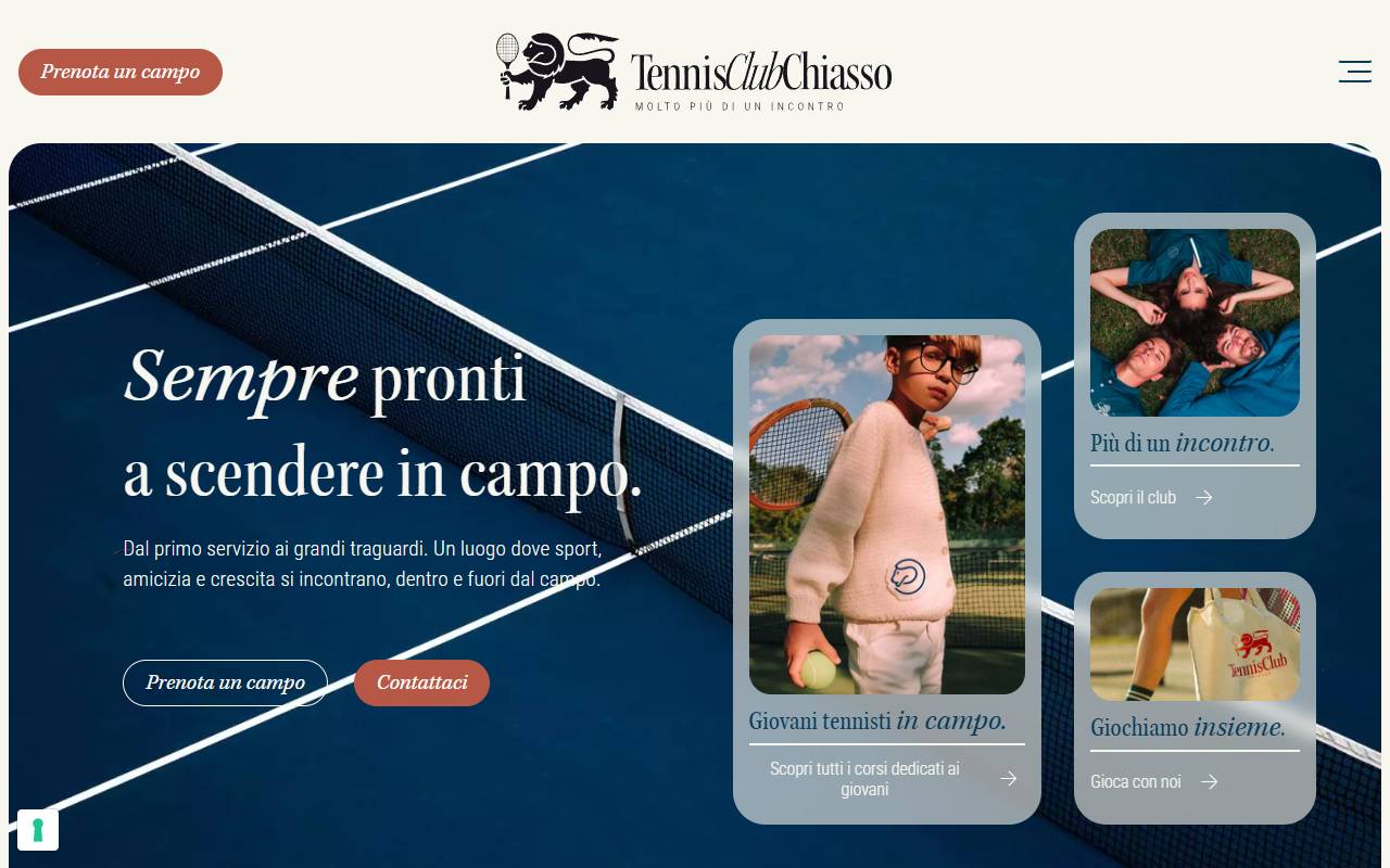 Anteprima del sito: Tennis Club Chiasso
