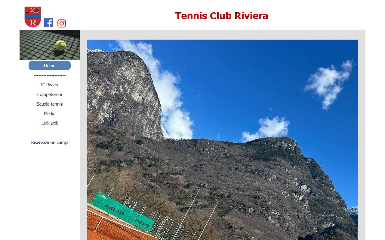 Anteprima del sito: TENNIS CLUB RIVIERA