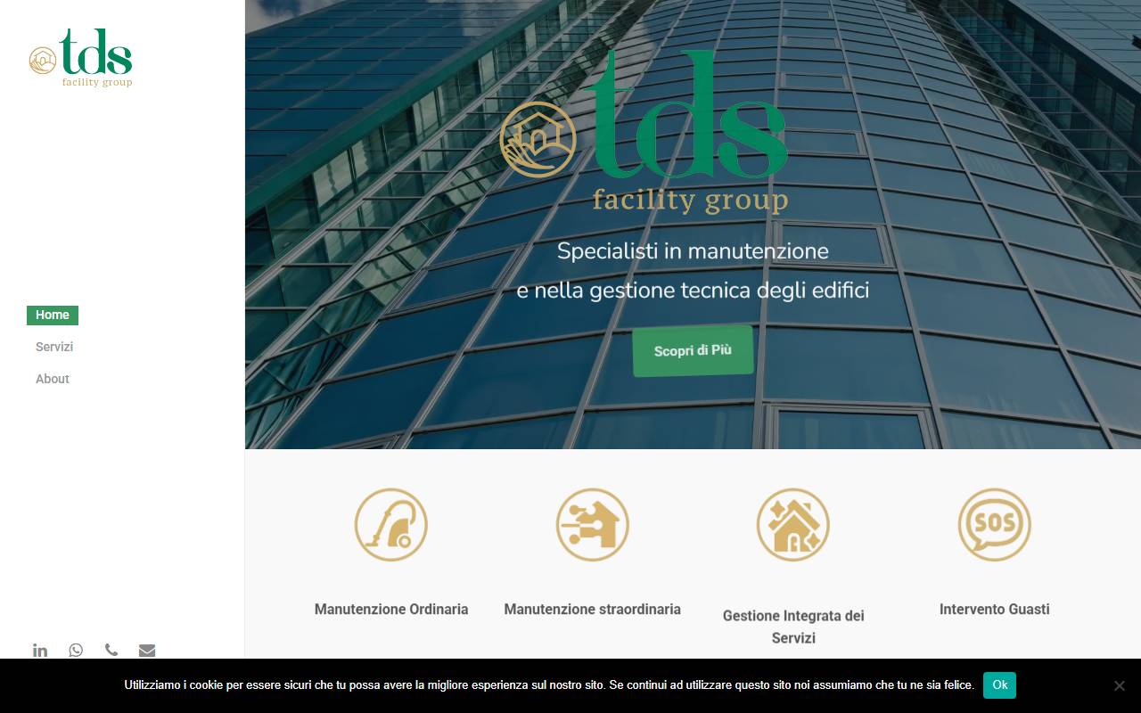 Anteprima del sito: TDS Facility Group Sagl