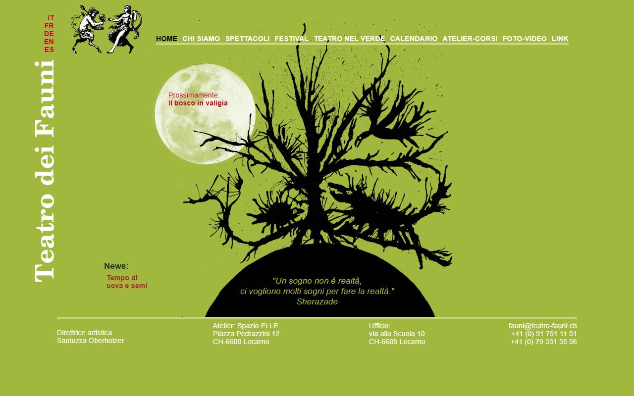 Anteprima del sito: Associazione "Teatro dei Fauni"