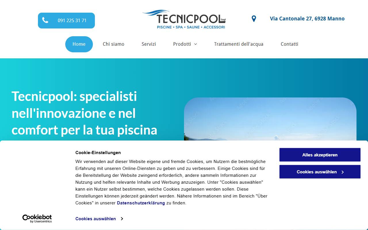 Anteprima del sito: Tecnicpool SAGL