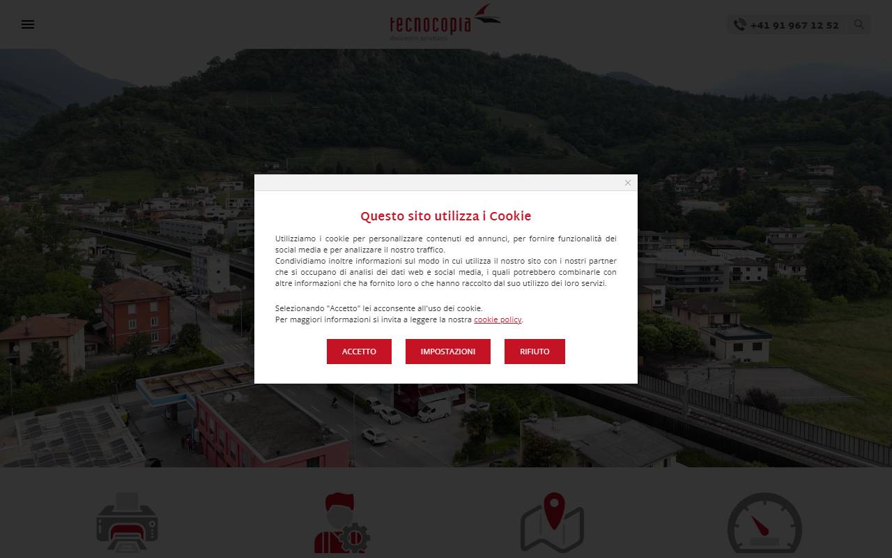Anteprima del sito: Tecnocopia Sagl