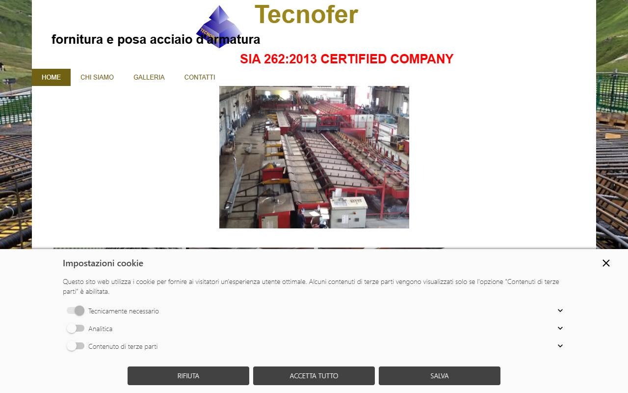 Anteprima del sito: Tecnofer Sagl
