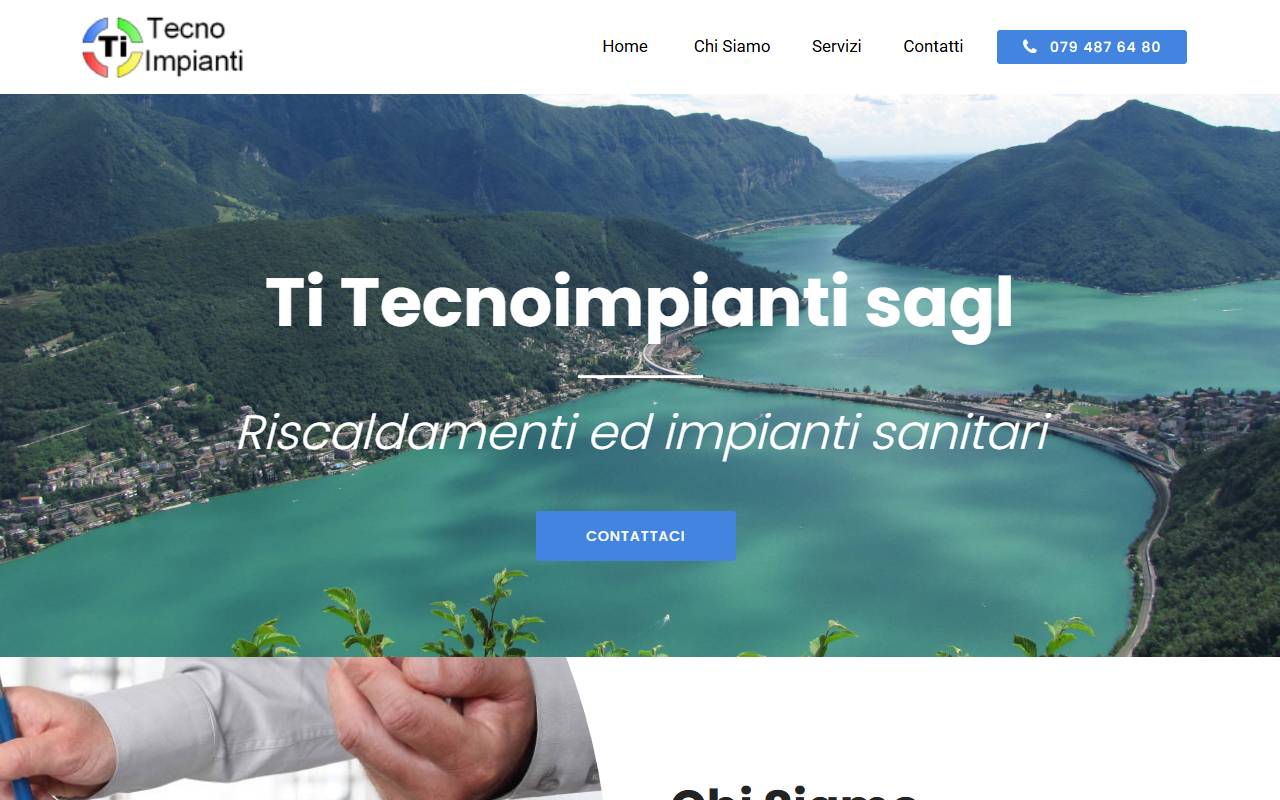 Anteprima del sito: TI Tecnoimpianti Sagl