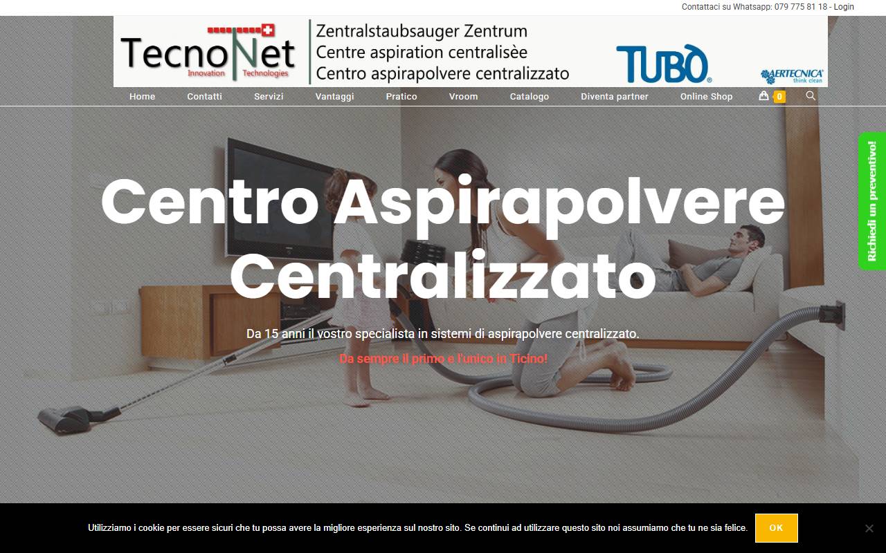 Anteprima del sito: TecnoNet Svizzera di Durmishi