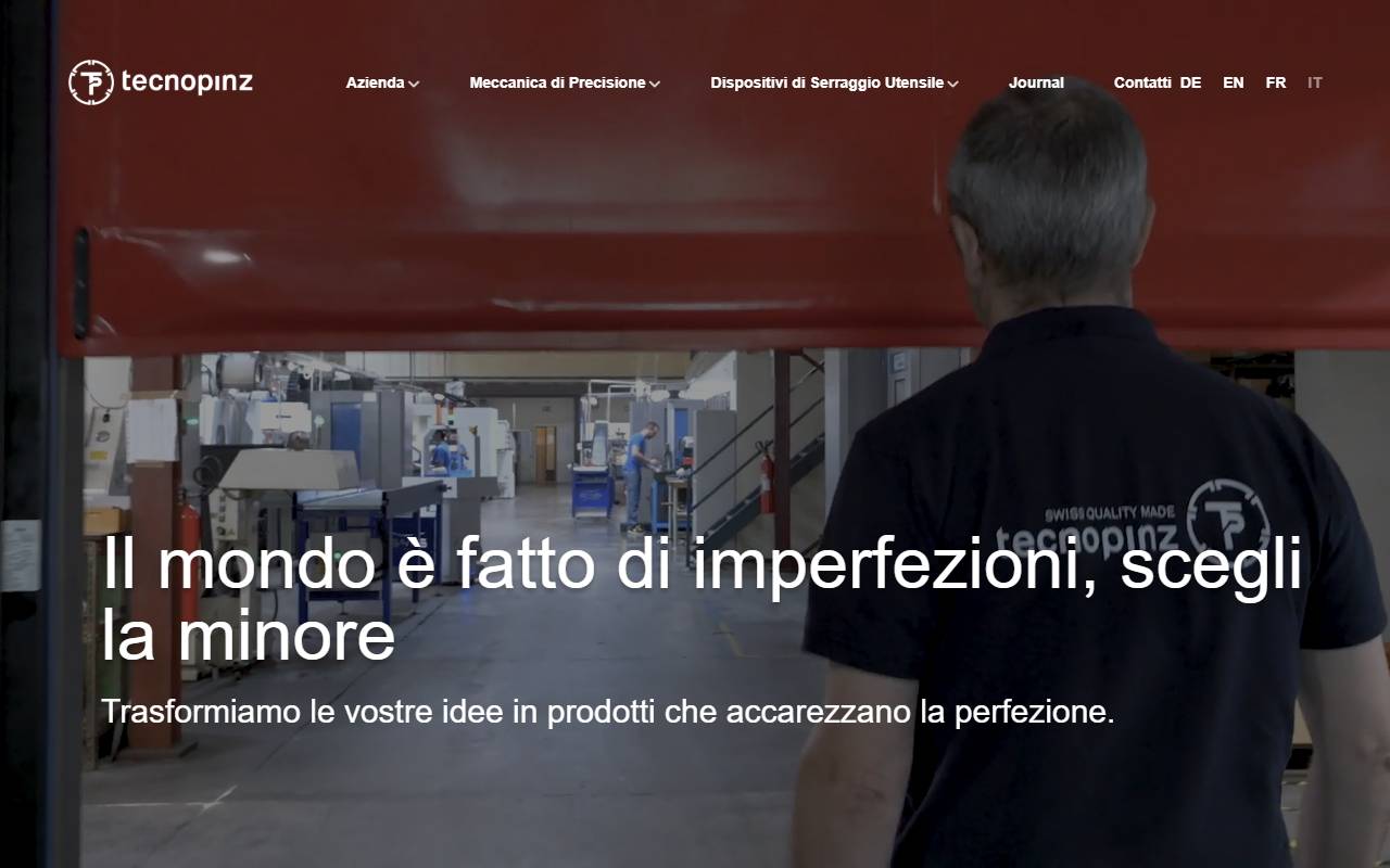 Anteprima del sito: Tecnopinz SA