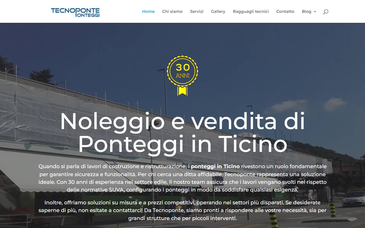 Anteprima del sito: Tecnoponte Parisi Snc