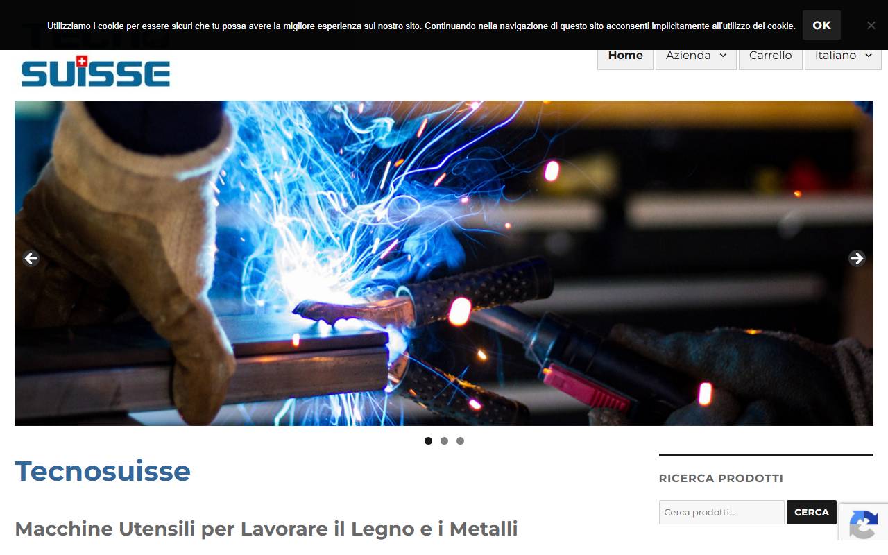 Anteprima del sito: TECNOSUISSE SA