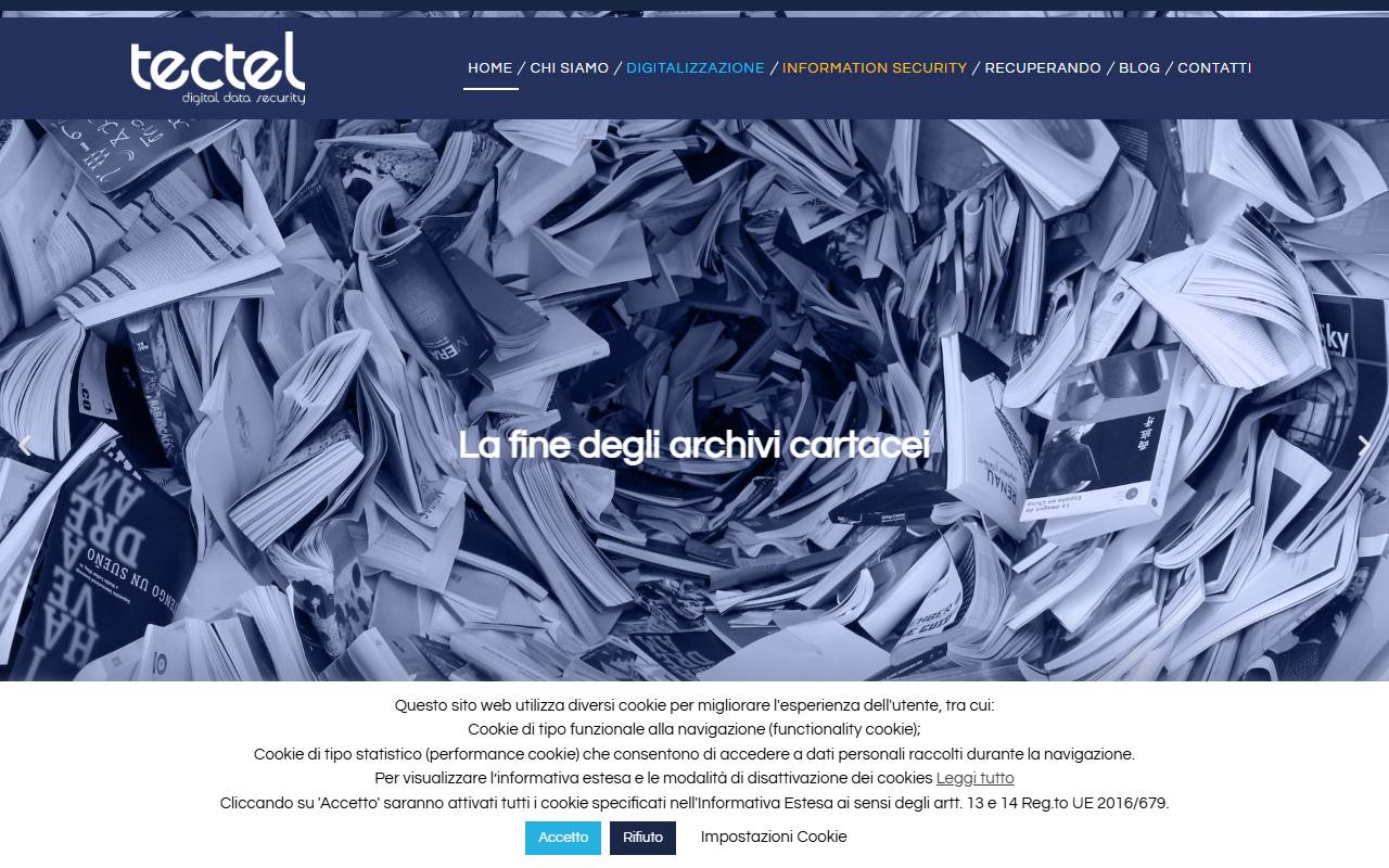 Anteprima del sito: Tectel SA
